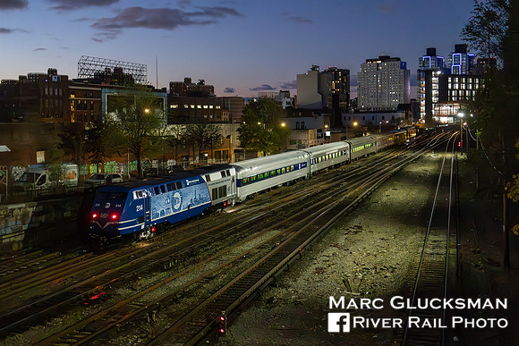 MNR Employee Holiday Train, MNCW 214, Mott Haven, Bronx, New York