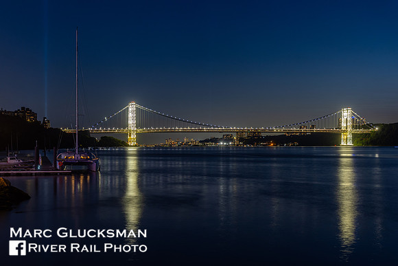 911 Tribute In Light, George Washington Bridge, New York