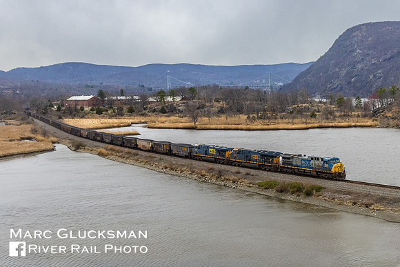 CSX C748, CSXT 386, Iona Island, New York