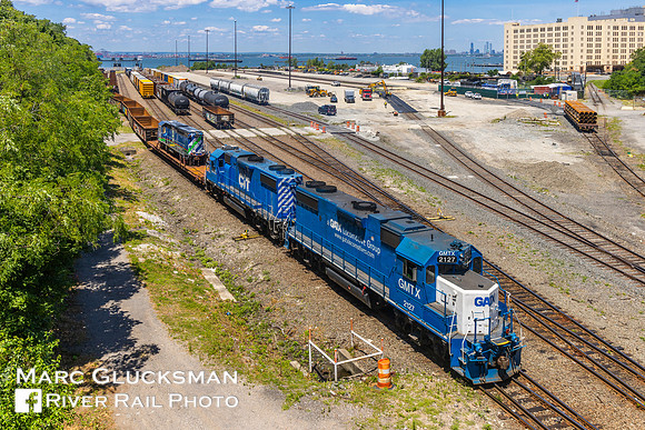 NYA/GMTX 2127, MTA NYCT Subway HL001, NYNJ Rail Yard, Brooklyn, New York