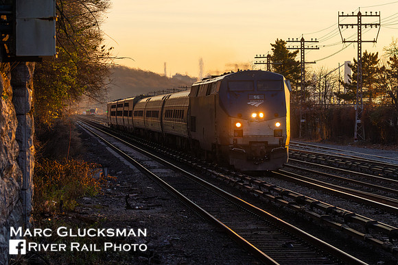 Amtrak 49 AMTK 96, MNR Riverdale, Bronx, New York