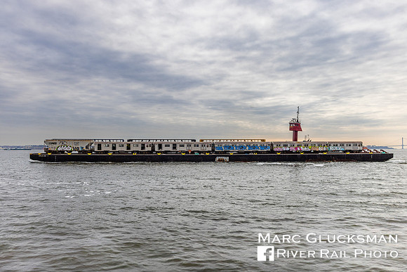 NYNJ Rail, McAllister Towing Bruce McAllister, MTA NYCT Subway R32, New York Harbor