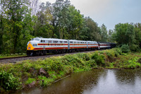ARHS/Tri-State DLW 664, 70th Anniversary Special, Rock Bottom Creek, Roaring Brook, Pennsylvania