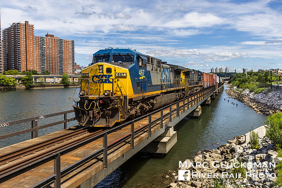 CSX M701 CSXT 467 476, Oak Point Link, Bronx, New York