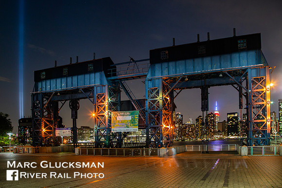 911 Tribute In Light, Gantry State Park Long Island City, New York