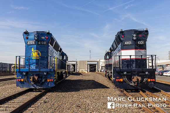 NJTR 4101 and 4109, Meadowlands Maintenance Complex, Kearny, New Jersey