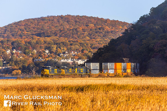 CSX I157-26 CSXT 7300 5361 4722, Iona Island, New York