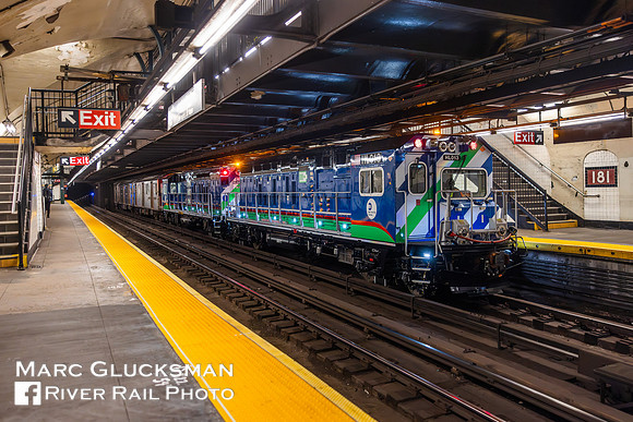 MTA NYCT Subway, Work 26 HL013 HL007 1218 1217 1216, 181 Street, New York, New York