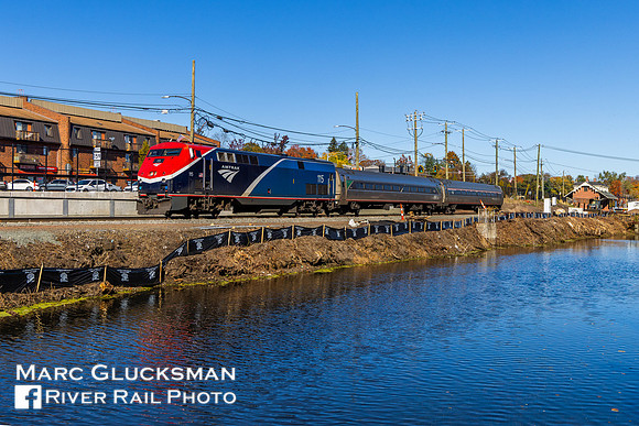 Amtrak 461 AMTK 115, Windsor Locks, Connecticut