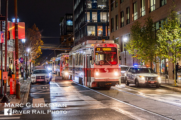 2025-11 SEPTA Trolley Diversion, Philadelphia, Pennsylvania