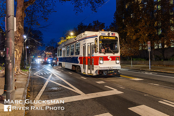 2025-11 SEPTA Trolley Diversion, Philadelphia, Pennsylvania