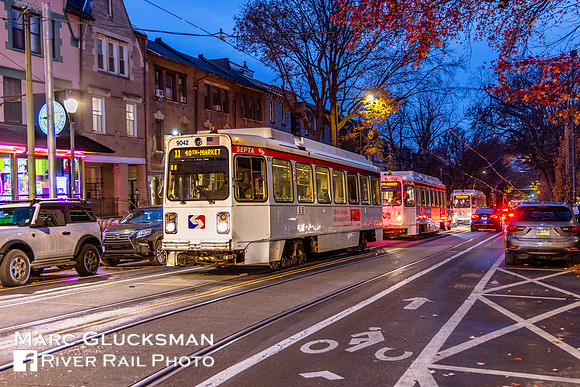 2025-11 SEPTA Trolley Diversion, Philadelphia, Pennsylvania