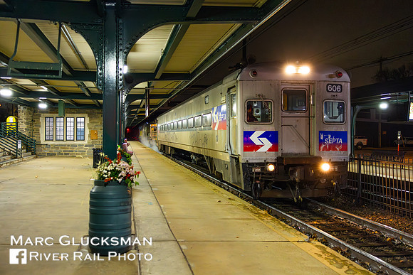 SEPTA Wash Train SPAX 606, Jenkintown-Wyncote, Pennsylvania