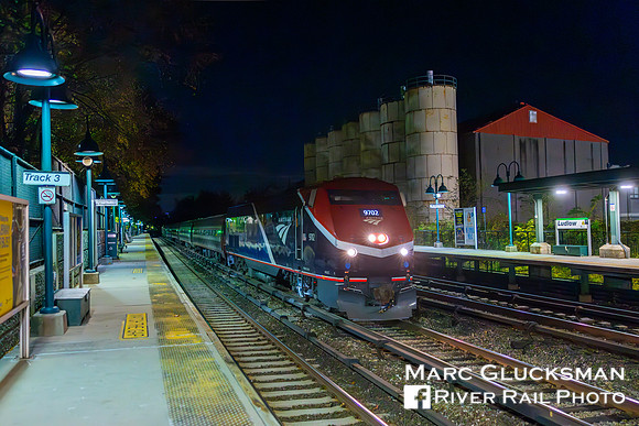 Amtrak 243 AMTK 9702, MNR Ludlow, Yonkers, New York