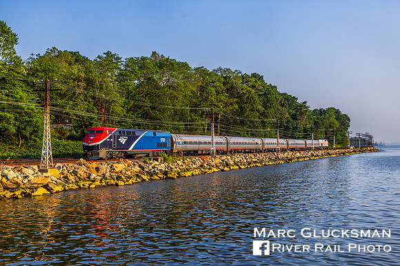 Amtrak 244 AMTK 9700, Irvington, New York