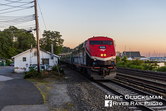 Amtrak Train 241 AMTK 9700, Ossining, New York