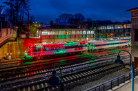 MTA Metro-North Holiday Lights, Train 8741 MNCW 203, Hastings-On-Hudson, New York