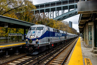 MTA Metro-North Holiday Lights, Train 8815 MNCW 203, Spuyten Duyvil, Bronx, New York