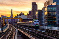MTA Metro-North Holiday Lights, Train 843 MNCW 203, Harlem-125 Street, New York, New York