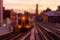 MTA Metro-North Holiday Lights, Train 349 MNCW 9620, Harlem-125 Street, New York, New York
