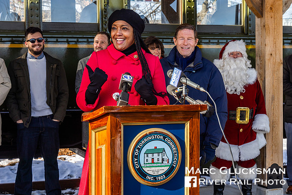 U.S. House Representative Jahana Hayes, Nauagtuck Railroad/RMNE, Torrington Station Ribbon Cutting