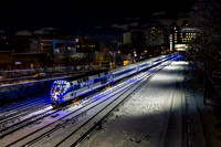 MTA Metro-North Holiday Lights, Train 8871 MNCW 203, Bronx, New York