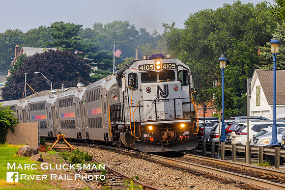 NJT Train 1632, NJTR 4105, Pearl River, New York