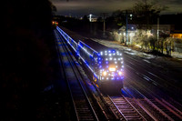 MTA Metro-North Holiday Lights, Train 857 MNCW 203, Riverdale, Bronx, New York