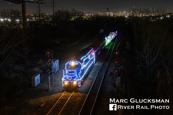 Conrail Shared Assets, Santa Train, NJTR 4208, CP Valley, Newark, NJ
