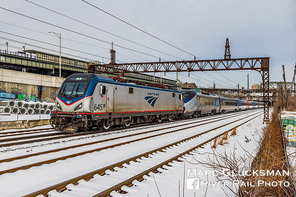 Amtrak 2292 Extra 645 tow AMTK 645 Acela TS 19 AMTK 2024 AI Wrap, Bronx, New York