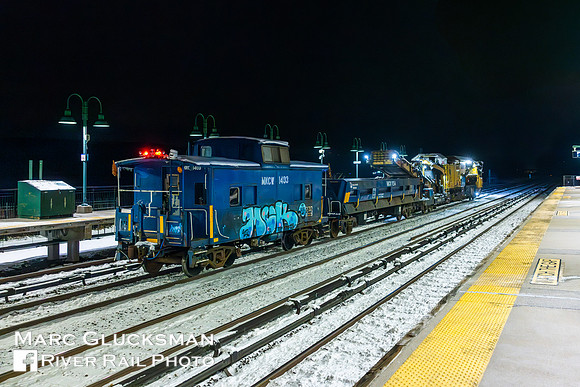 MTA Metro-North Railroad, Loram LRV-10 LMIX 510, MNCW 1254 1403, Riverdale, Bronx, New York