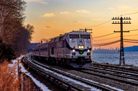 MTA Metro-North Holiday Lights, Train 841 MNCW 203 Ardsely-On-Hudson, New York