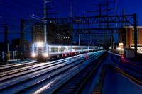 MTA Metro-North Holiday Lights, Train 6505, MNCW 203, South Norwalk, Connecticut