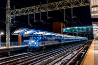 MTA Metro-North Holiday Lights, Train 6503, MNCW 203, West Haven, Connecticut