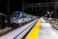 MTA Metro-North Holiday Lights, Train 6503, MNCW 203, East Norwalk, Connecticut