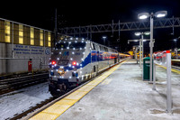 MTA Metro-North Holiday Lights, Train 6505, MNCW 203, New Haven, Connecticut