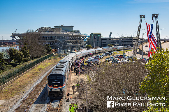 Amtrak Sunset Limited - Inspection Train - Mobile, Alabama