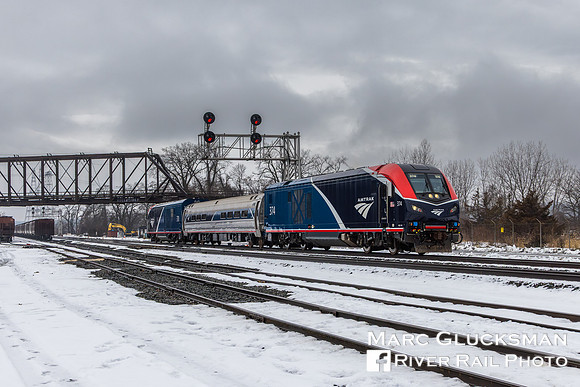 Amtrak ALC-42 Qual Train, AMTK 370 374, Hudson, New York
