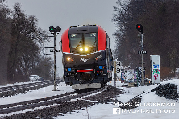 Amtrak ALC-42 Qual Train, AMTK 370 374, Tivoli, New York