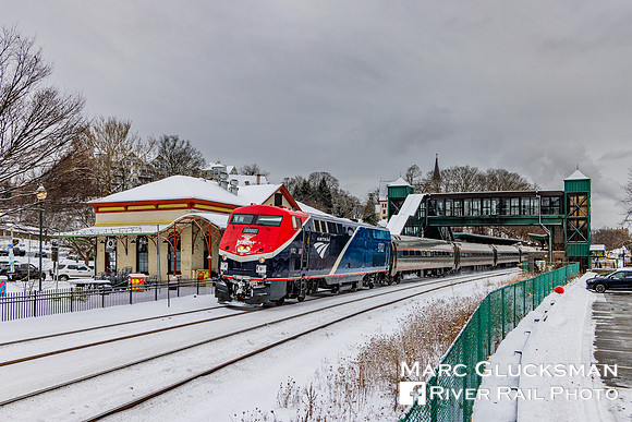 Amtrak 233 AMTK 9702, Peekskill, New York