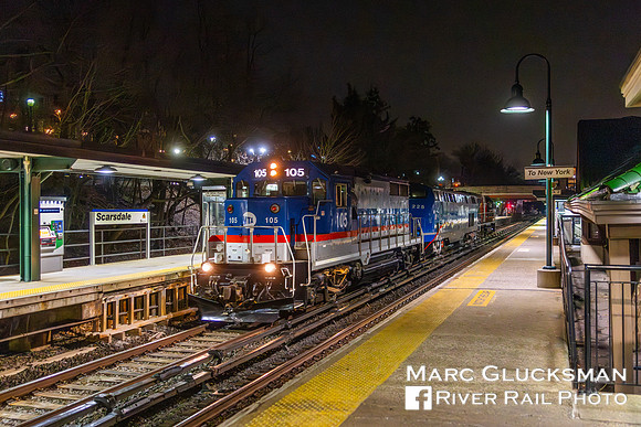 MTA Metro-North Railroad, MNR PMMO, MNCW 105 225 127, Scarsdale, New York