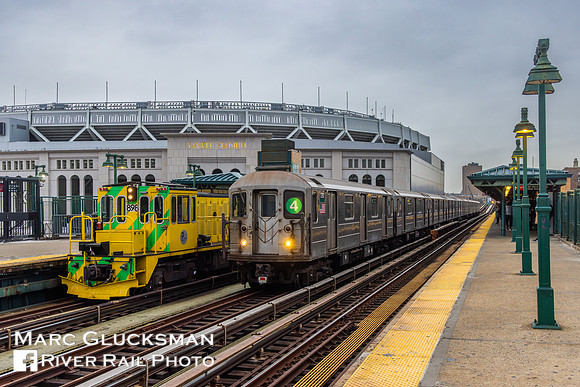 MTA NYCT Subway, NYCT 1750 & 0L898, Yankee Stadium, Bronx, New York