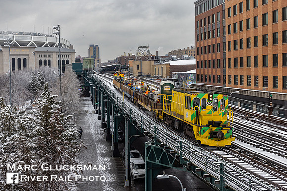 MTA NYCT Subway, Work Train, 0L898, Yankee Stadium, Bronx, New York