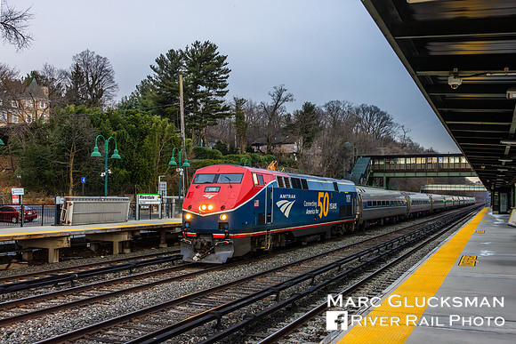Amtrak 63 69 Combo, AMTK 108 (Phase VI/50th Ann), Riverdale, Bronx, New York
