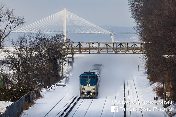 Amtrak 280 AMTK 124, Hastings-On-Hudson, New York