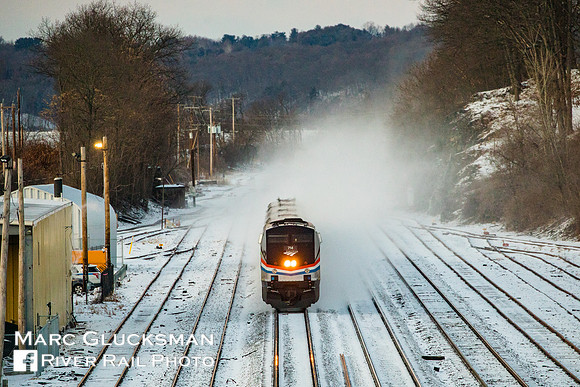 Amtrak Train 244, AMTK 714, Poughkeepsie, New York