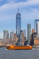 Staten Island Ferry and Freedom Tower, New York, New York