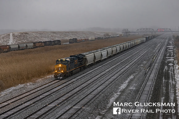 CSX Q560, NS 22K, & NS 309, Tifft Road, Buffalo, New York