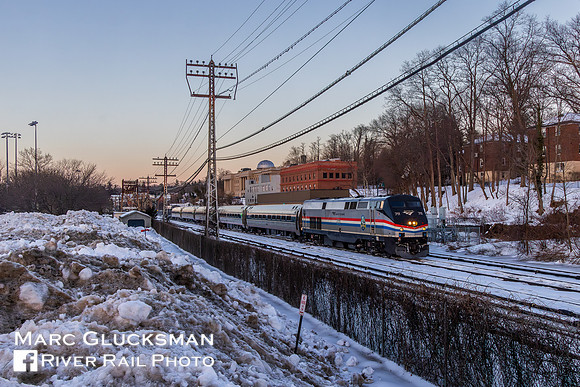 Amtrak 290 AMTK 711, Irvington, New York