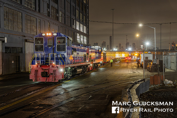 NYNJ Railroad with MTA NYC Subway R-32s, Brooklyn, New York